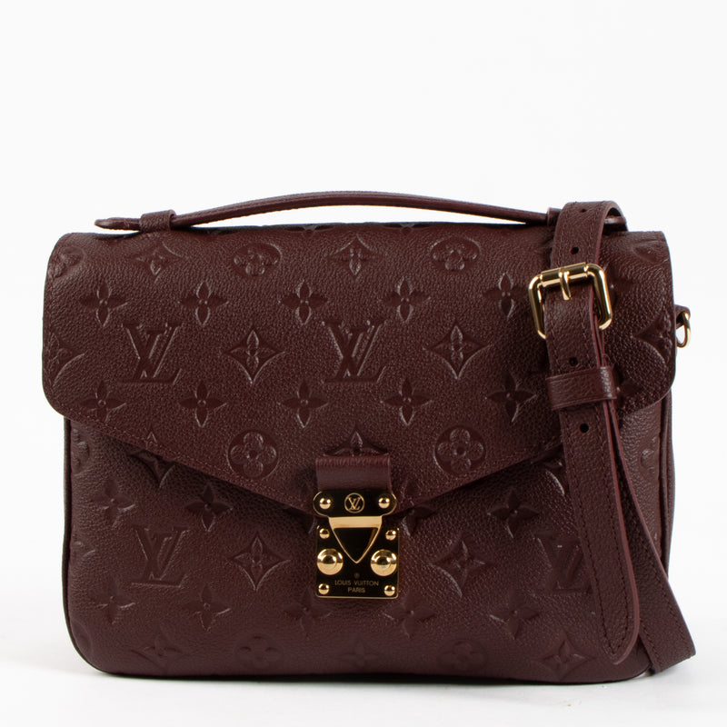 Louis Vuitton Wine Monogram Empreinte Pochette Metis