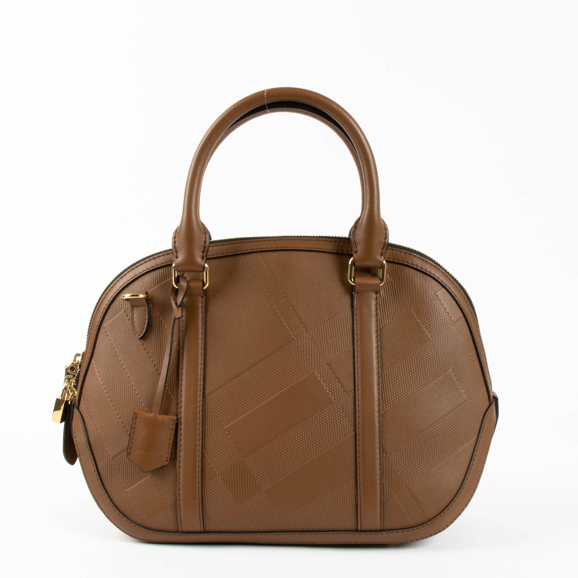 Shop the authentic Burberry Brown Leather Orchard Bag second hand on Labellov.com