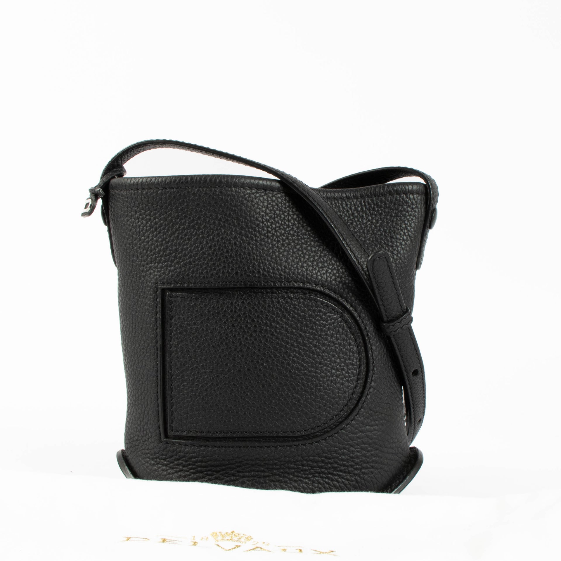 Shop the authentic Delvaux Black Taurillon Soft Pin Mini Bag second hand on Labellov.com