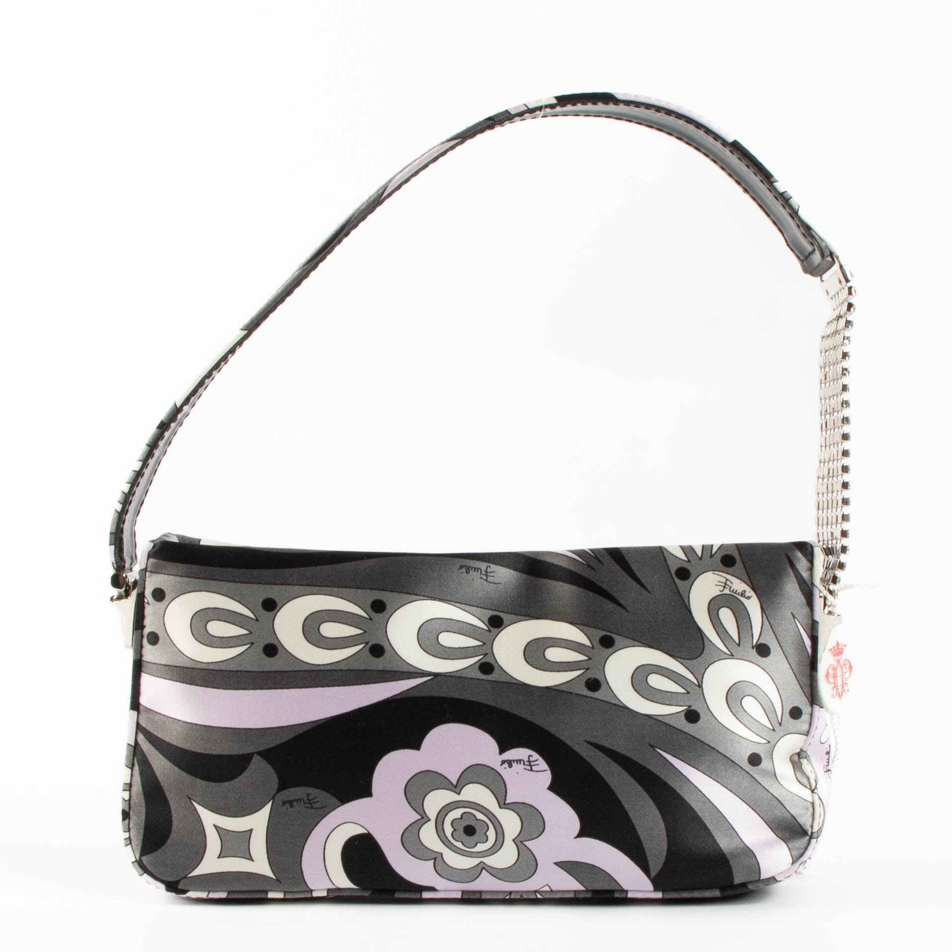 Shop the authentic Pucci Violet Printed Top Handle Bag second hand on Labellov.com