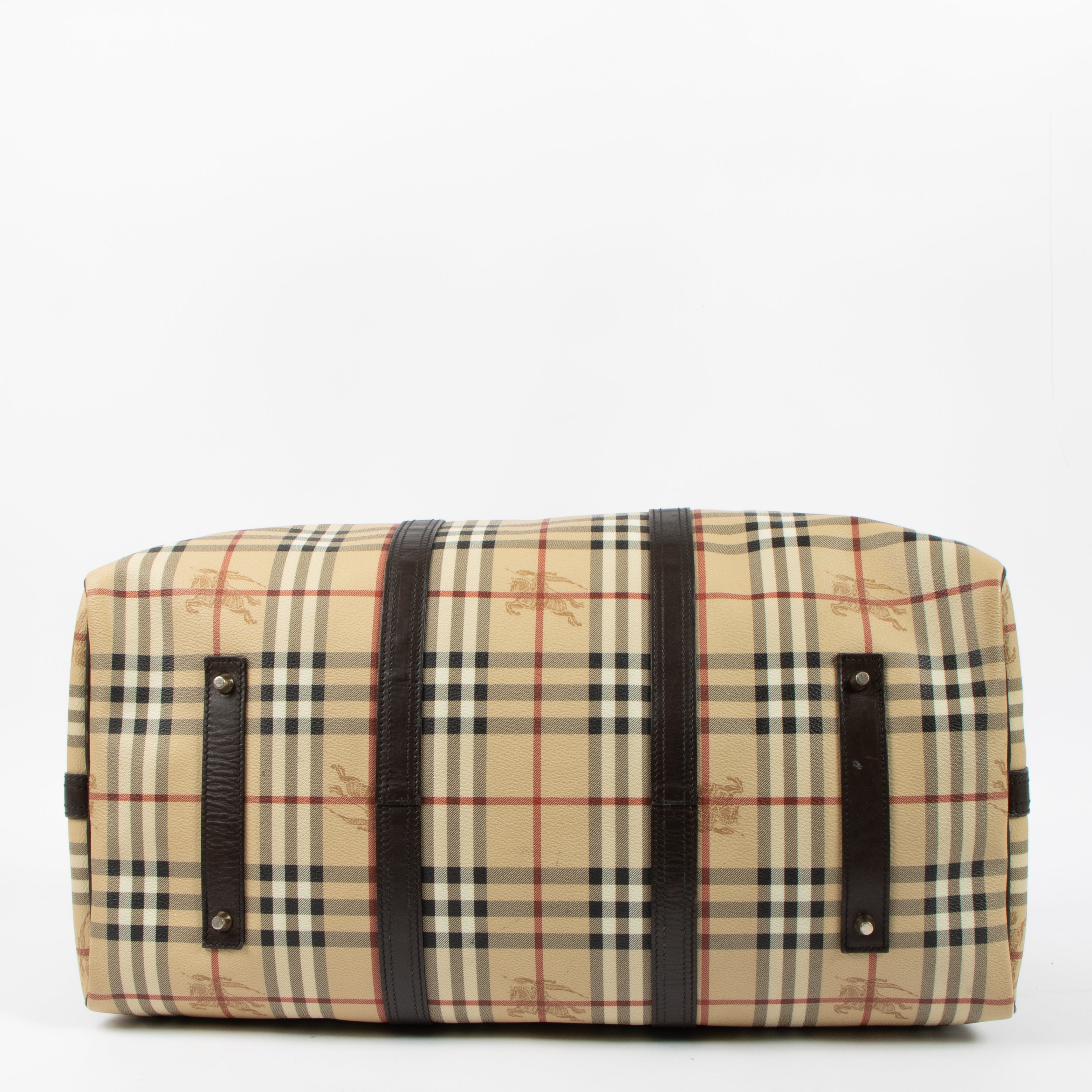 Burberry Beige Haymarket Check Duffle Bag – Labellov