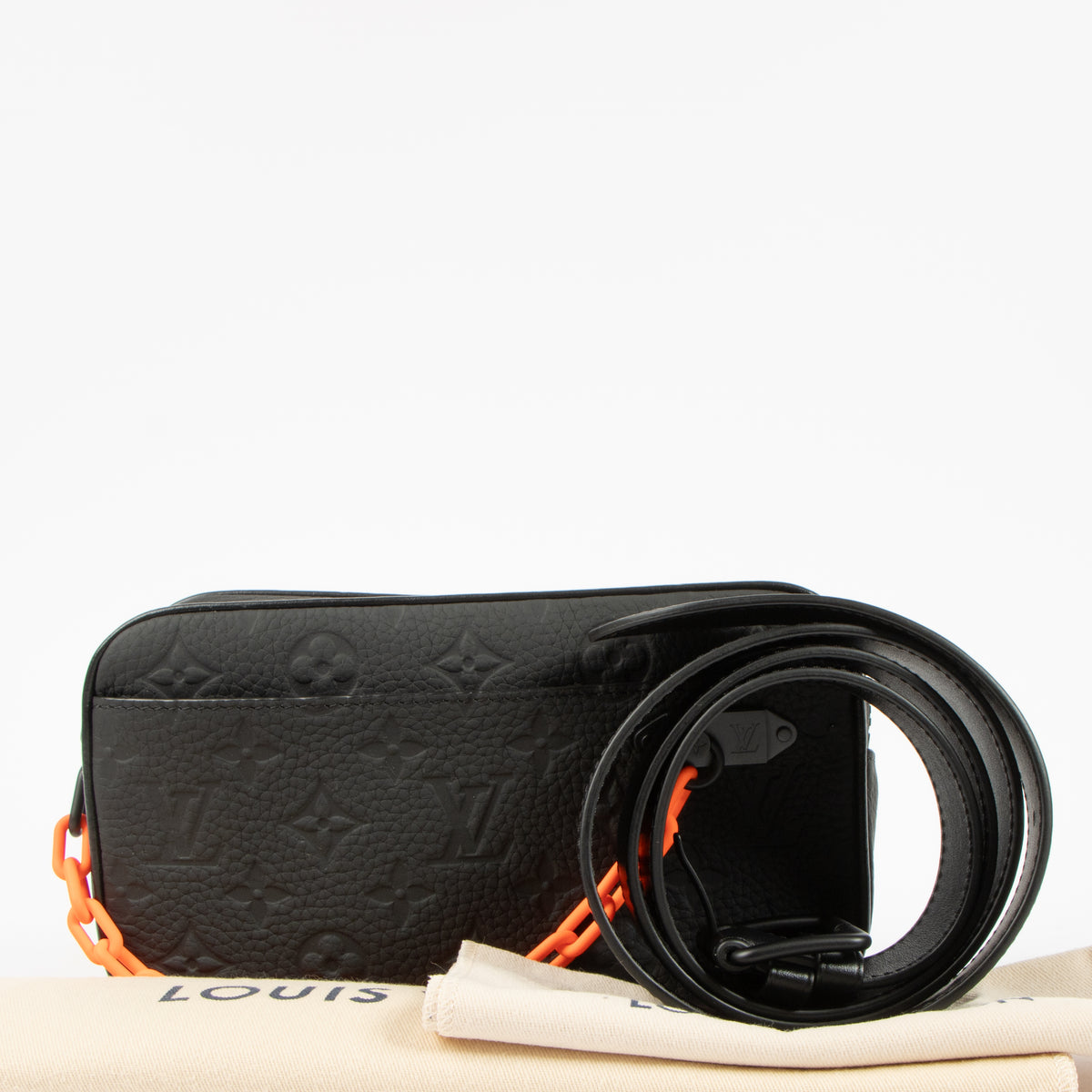 Louis Vuitton Black Monogram Taurillon Solar Ray Volga Belt Bag