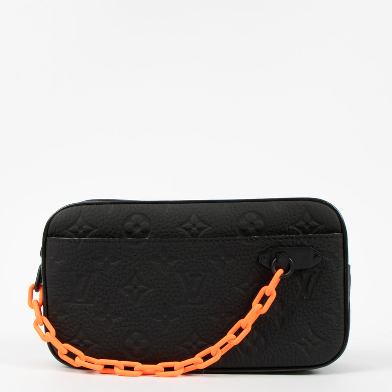 Louis Vuitton Black Monogram Taurillon Solar Ray Volga Belt Bag