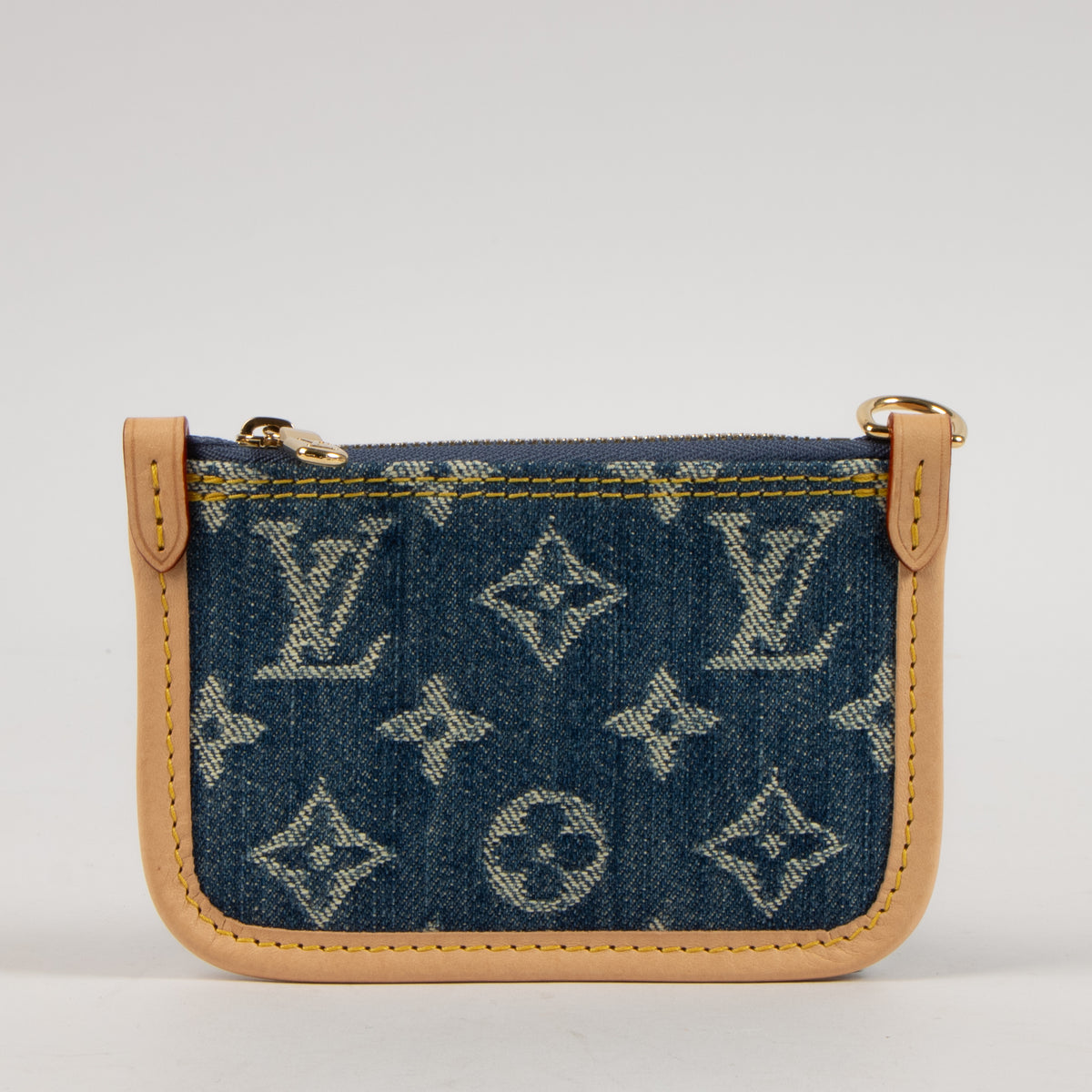 Shop this authentic Louis Vuitton Blue Denim All-In BB Pouch pre-loved on Labellov.com