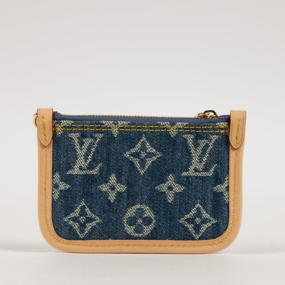 Shop this authentic Louis Vuitton Blue Denim All-In BB Pouch pre-loved on Labellov.com