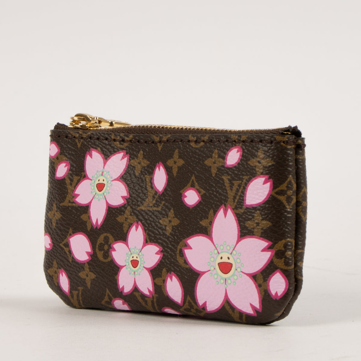 Shop this authentic Louis Vuitton Murakami Monogram Cherry Blossom Key Pouch Pre-Loved on Labellov.com