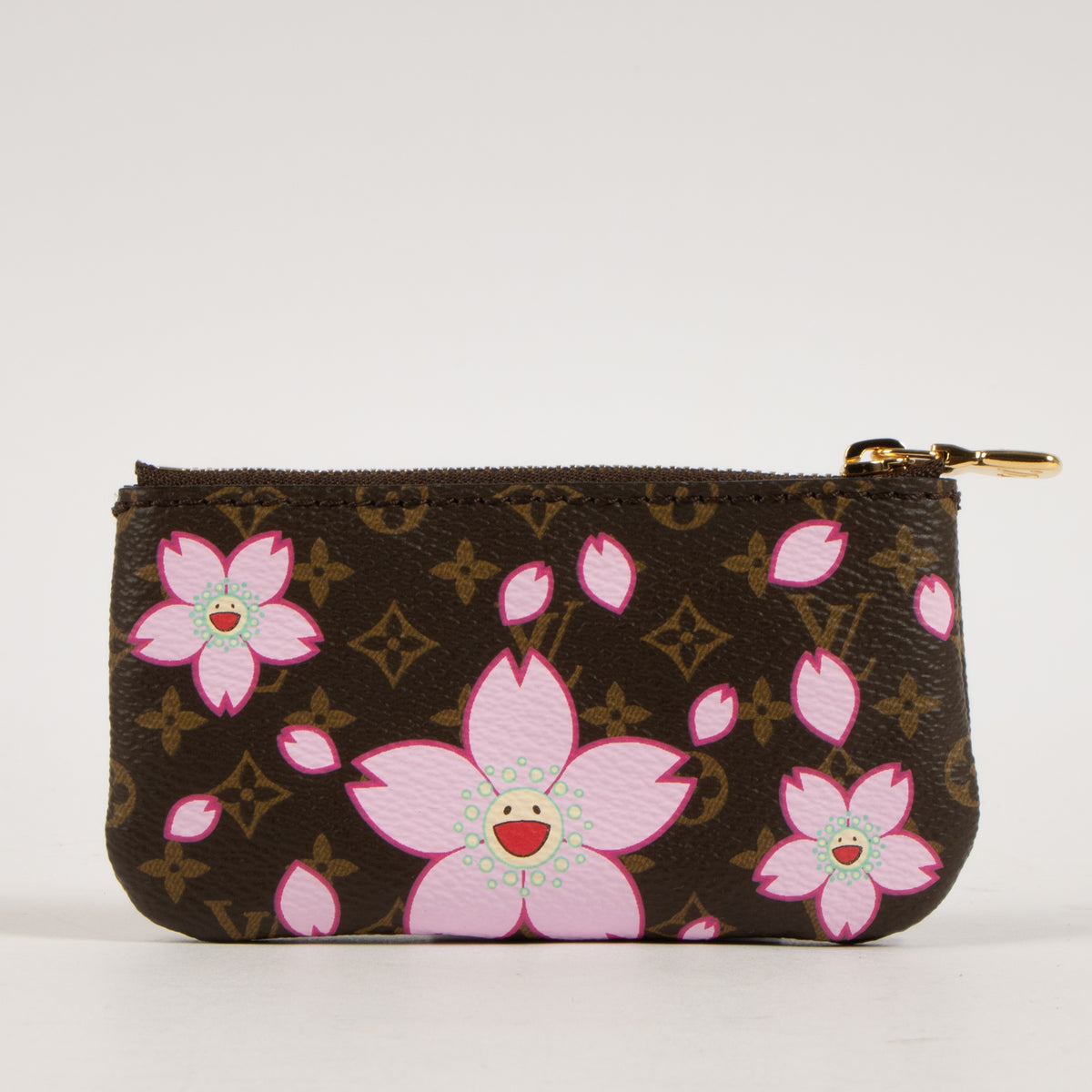 Shop this authentic Louis Vuitton Murakami Monogram Cherry Blossom Key Pouch Pre-Loved on Labellov.com