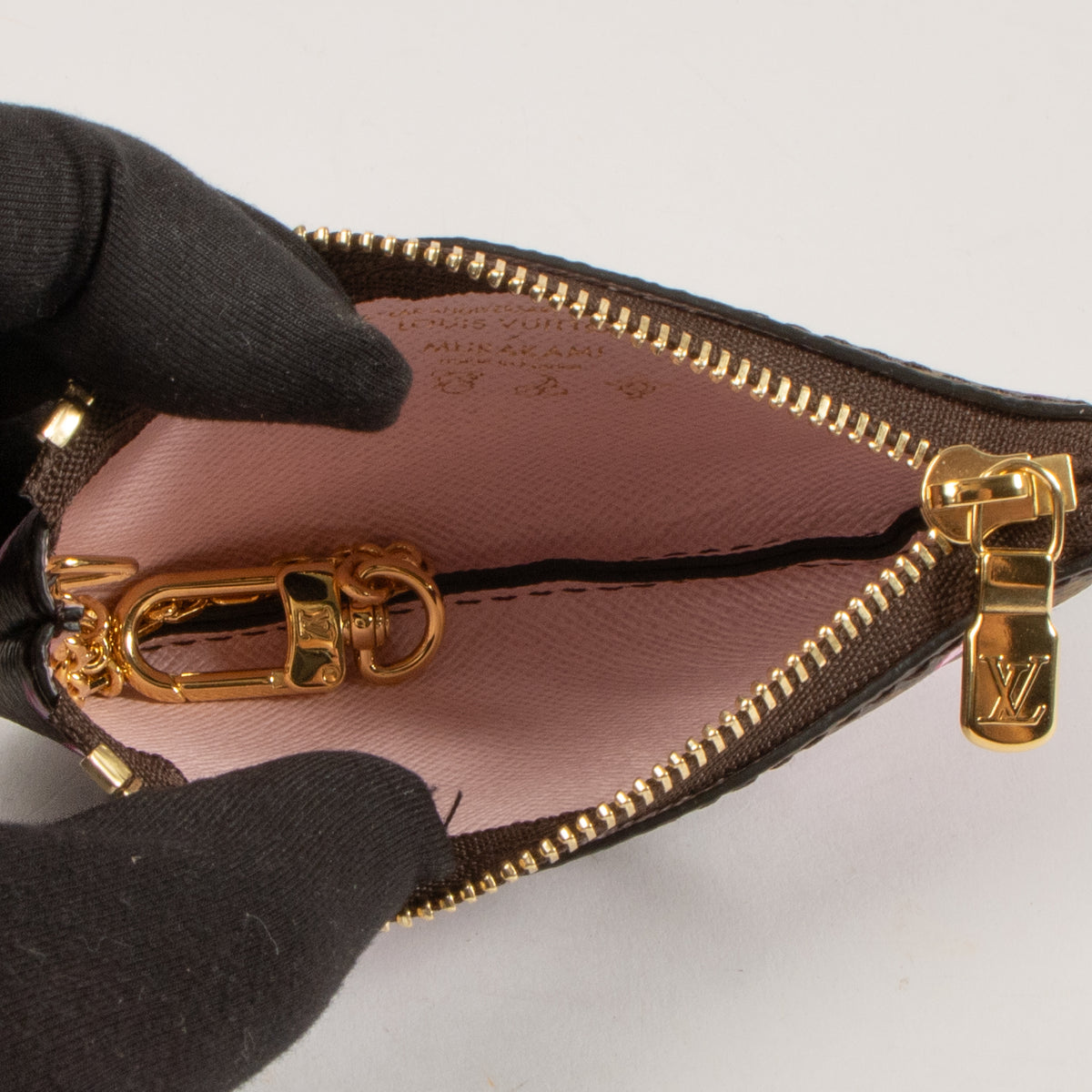 Shop this authentic Louis Vuitton Murakami Monogram Cherry Blossom Key Pouch Pre-Loved on Labellov.com