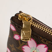 Shop this authentic Louis Vuitton Murakami Monogram Cherry Blossom Key Pouch Pre-Loved on Labellov.com