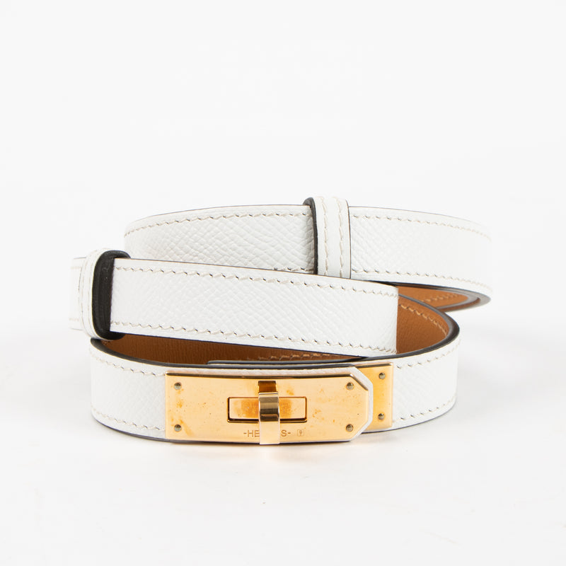 Hermes White Kelly Belt