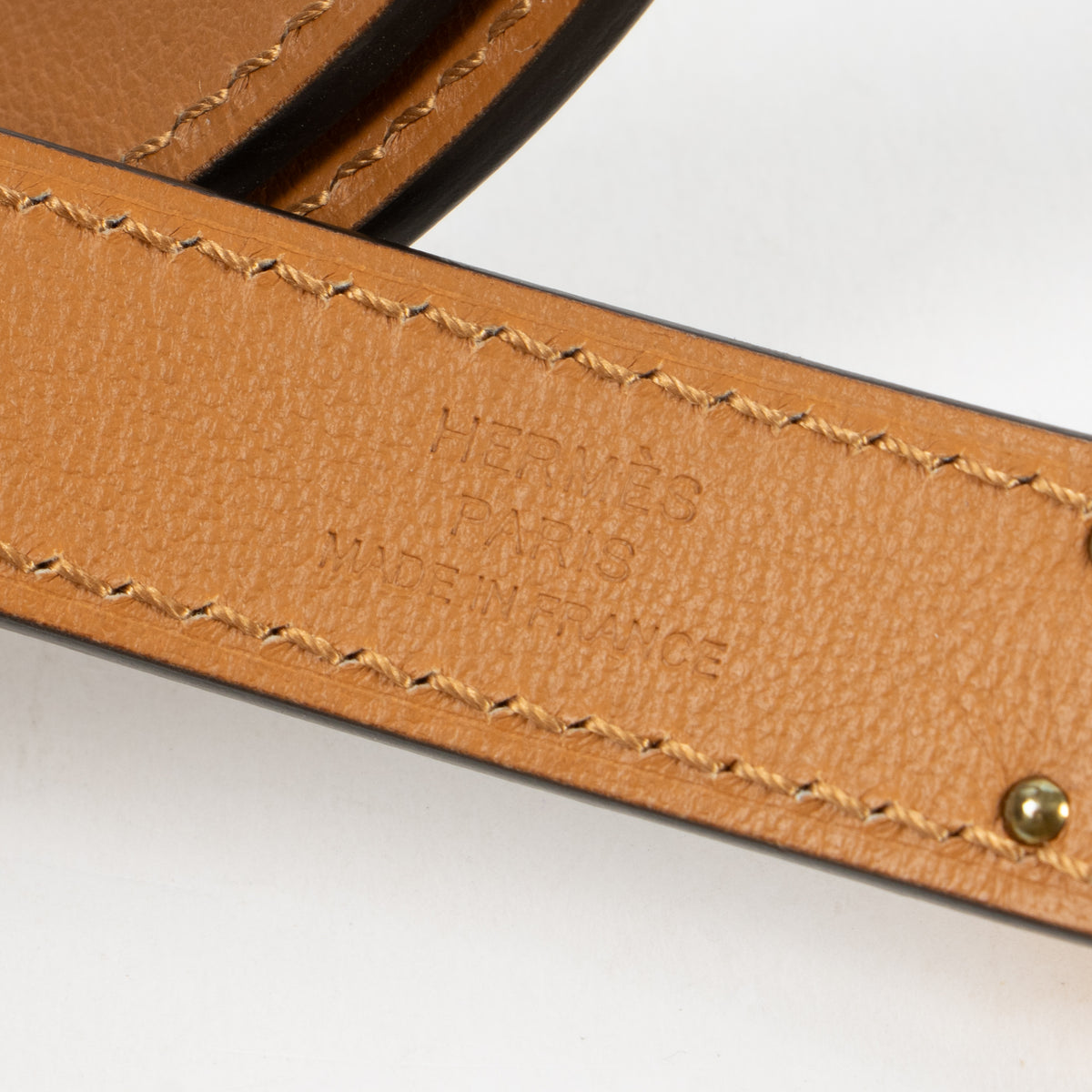 Hermes White Kelly Belt