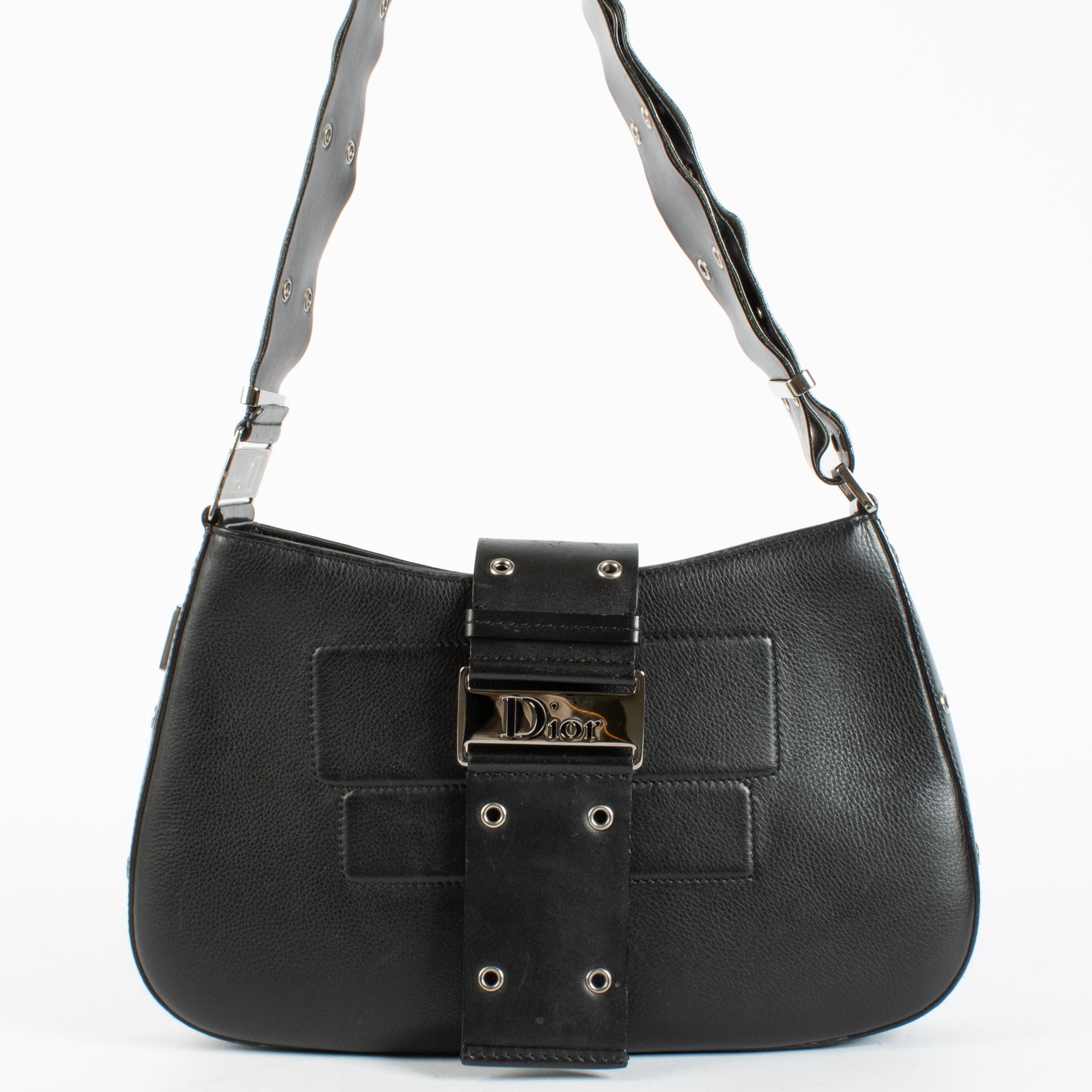 Christian Dior Black Street Chic Columbus Hobo Bag