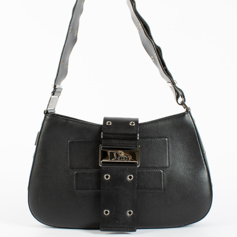 Christian Dior Black Street Chic Columbus Hobo Bag