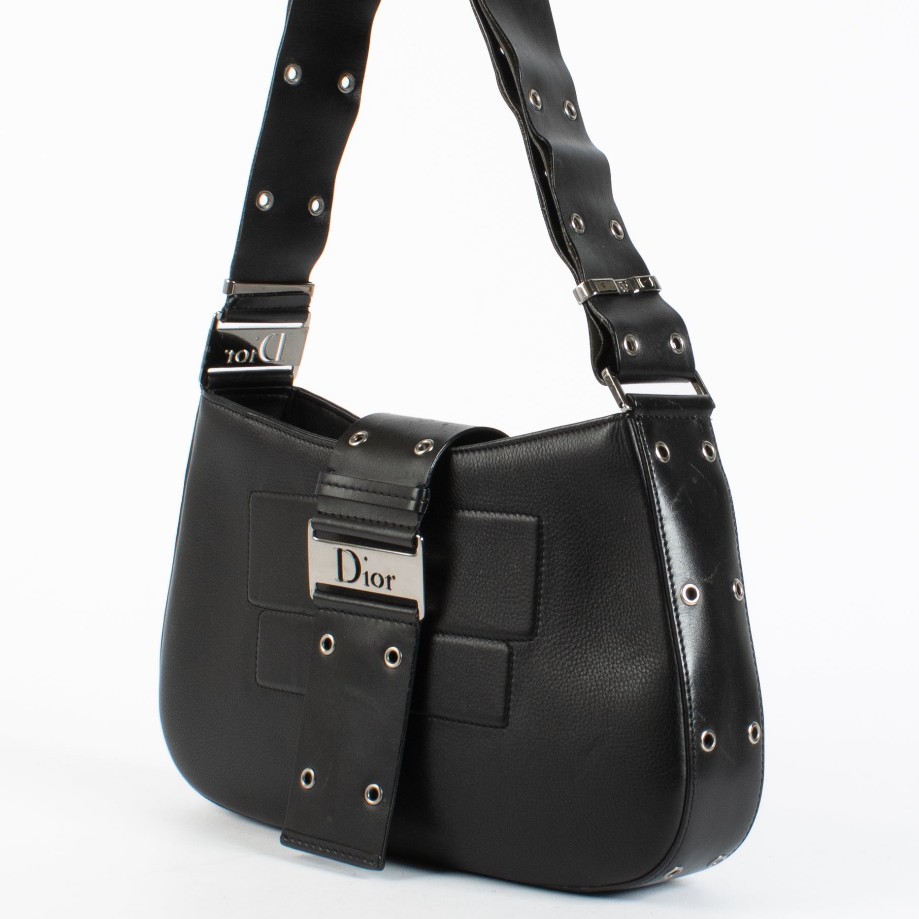 Christian Dior Black Street Chic Columbus Hobo Bag