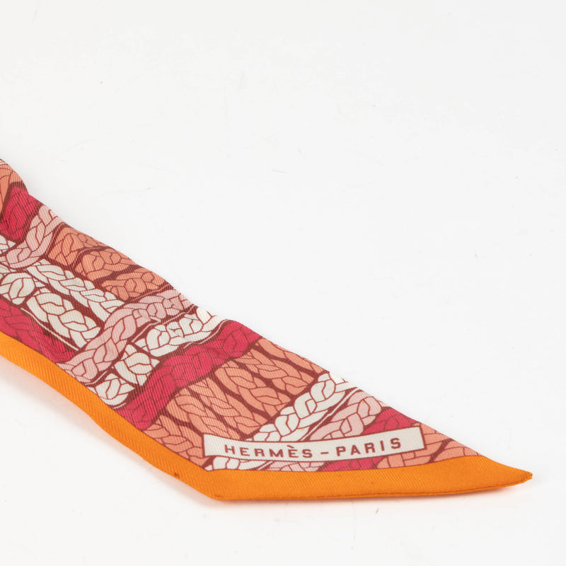 Hermès Multicolor Silk Tresses H Twilly