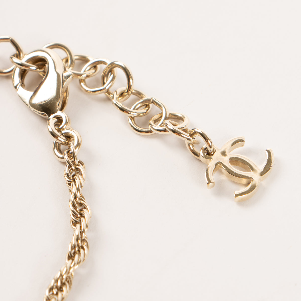 Chanel 25S Gold Tone CC Choker Necklace