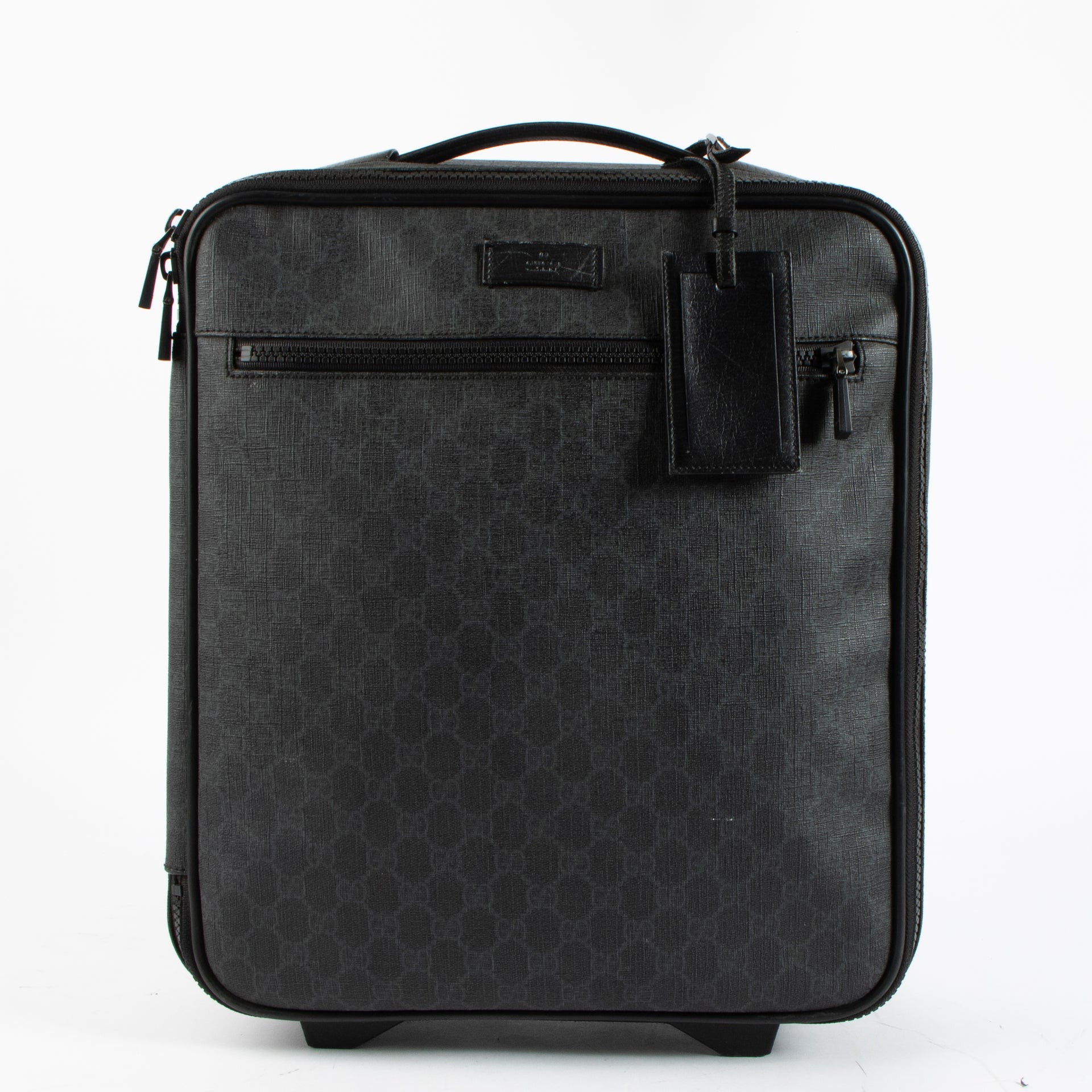 Shop tis authentic Gucci Black GG Supreme Trolley pre-loved on Labellov.com
