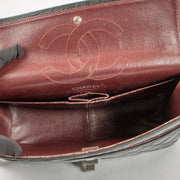Shop this authentic Chanel Black Aged Calfskin Large Reissue 2.55 Bag pre-loved on Labellov.com