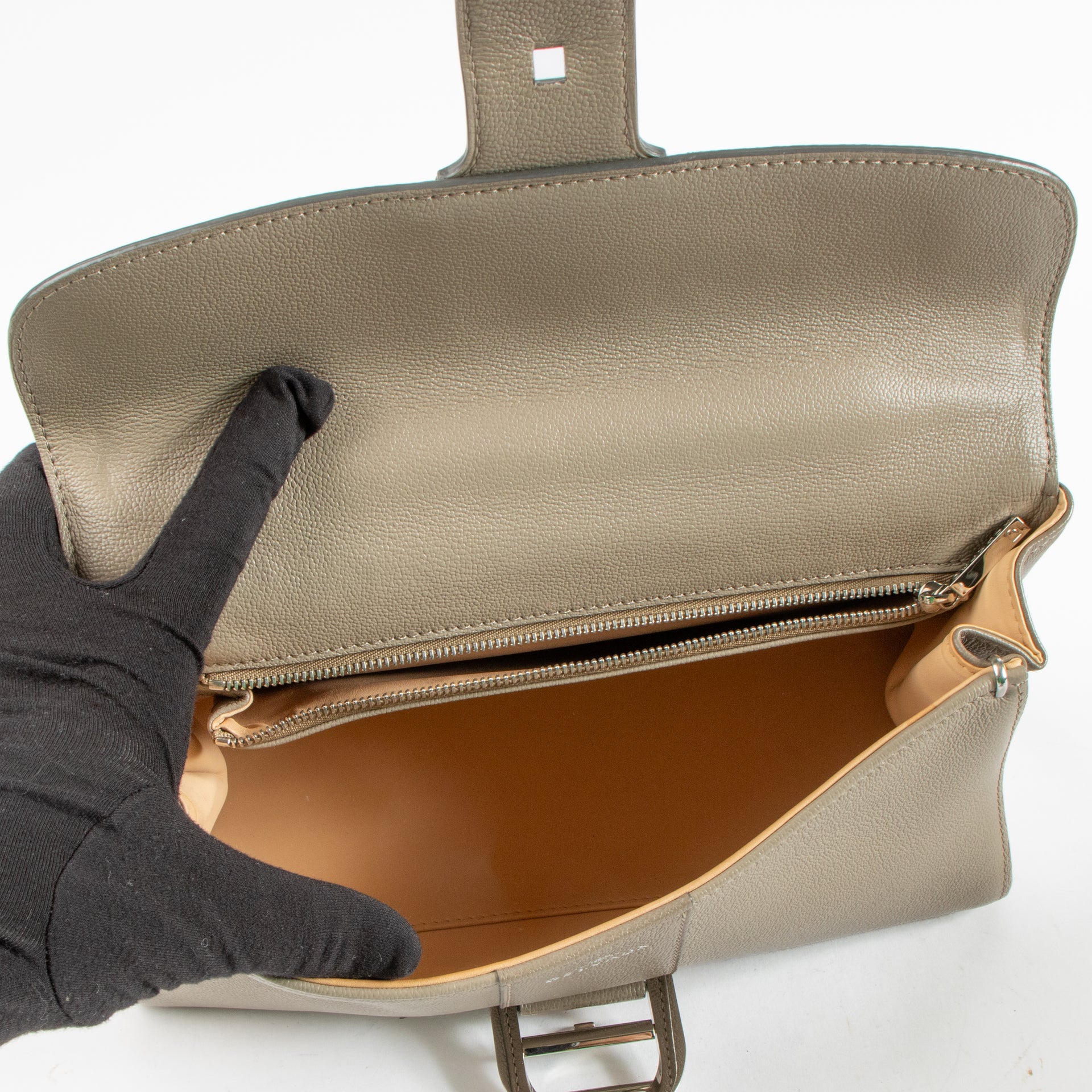 Delvaux Smoke Rodeo Calf Camaieux Brillant East West Mini Bag