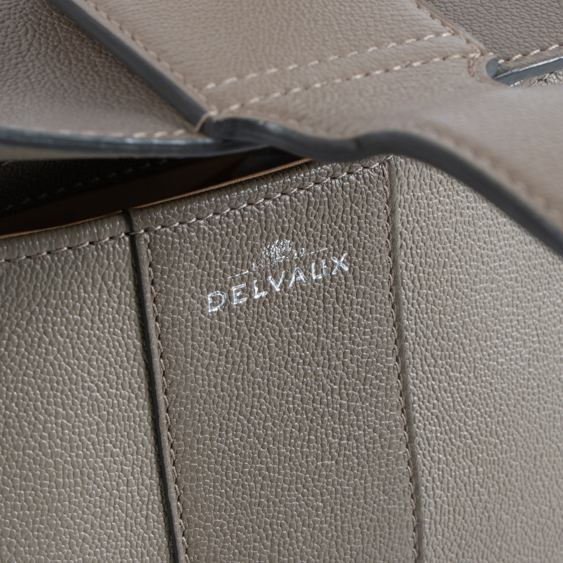 Delvaux Smoke Rodeo Calf Camaieux Brillant East West Mini Bag