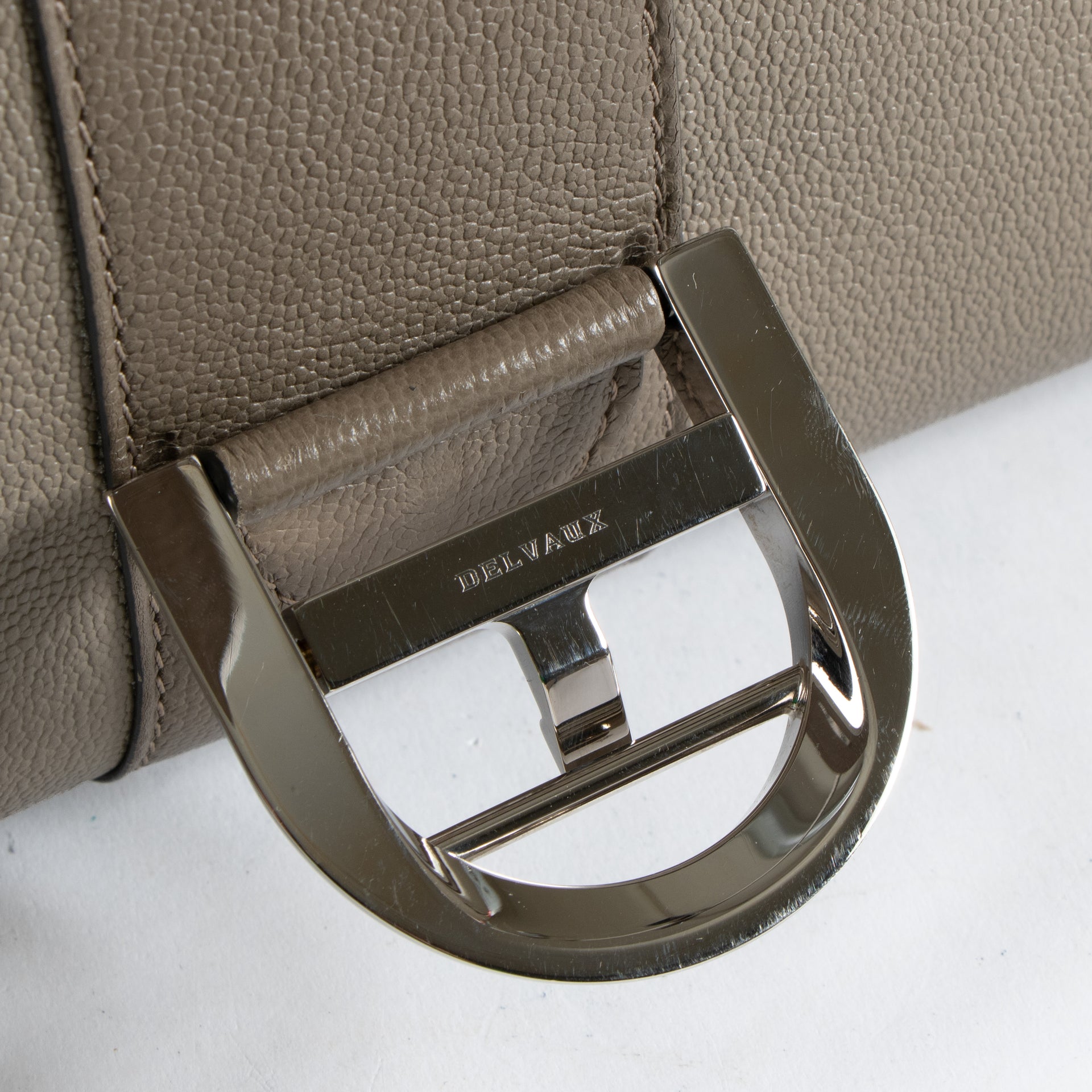 Delvaux Smoke Rodeo Calf Camaieux Brillant East West Mini Bag