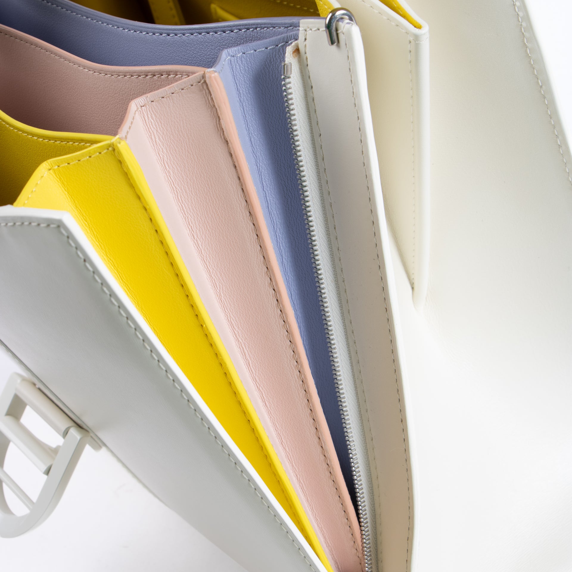 Delvaux Ivory Box Calf Brillant MM Magic Bag