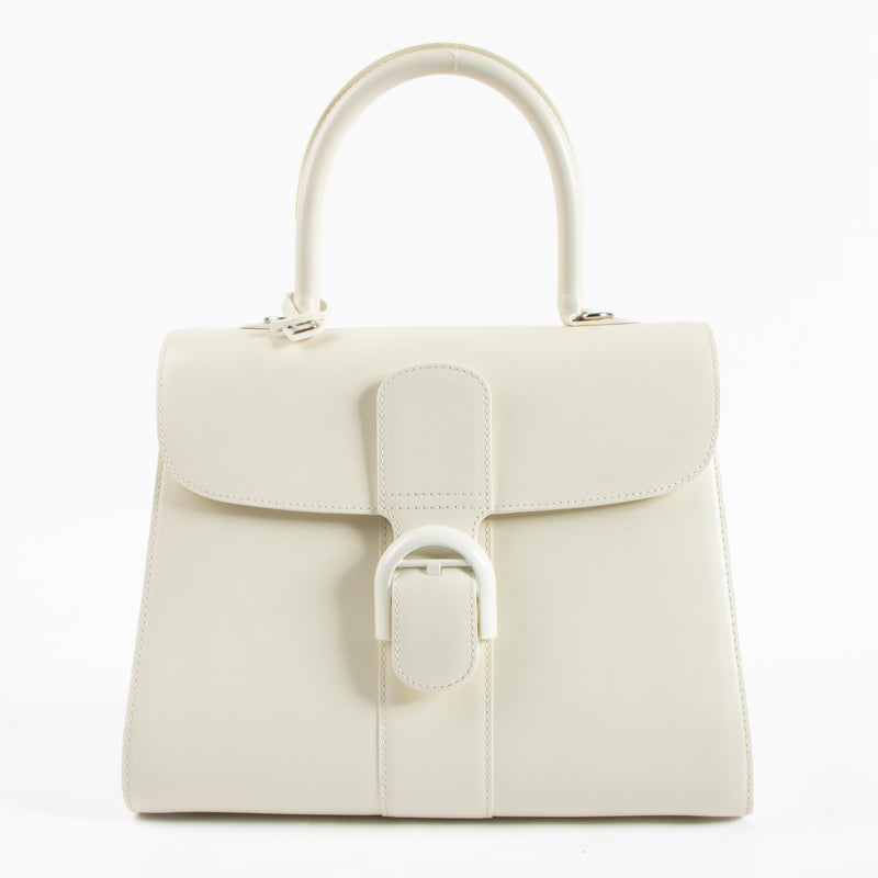 Delvaux Ivory Box Calf Brillant MM Magic Bag