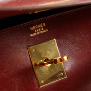 Shop the authentic Hermes Vintage Kelly 32 Rouge Vif Box GHW on Labellov.com.