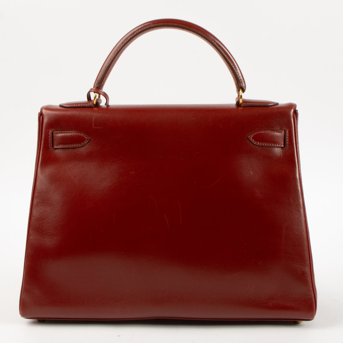 Shop the authentic Hermes Vintage Kelly 32 Rouge Vif Box GHW on Labellov.com.