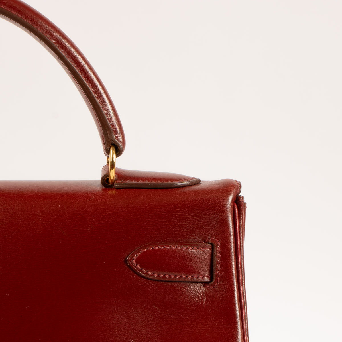 Shop the authentic Hermes Vintage Kelly 32 Rouge Vif Box GHW on Labellov.com.