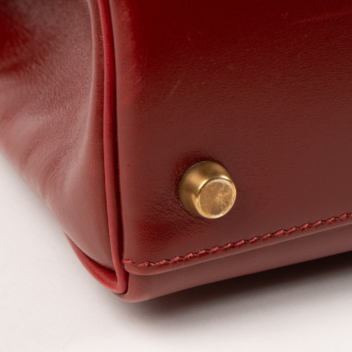 Shop the authentic Hermes Vintage Kelly 32 Rouge Vif Box GHW on Labellov.com.