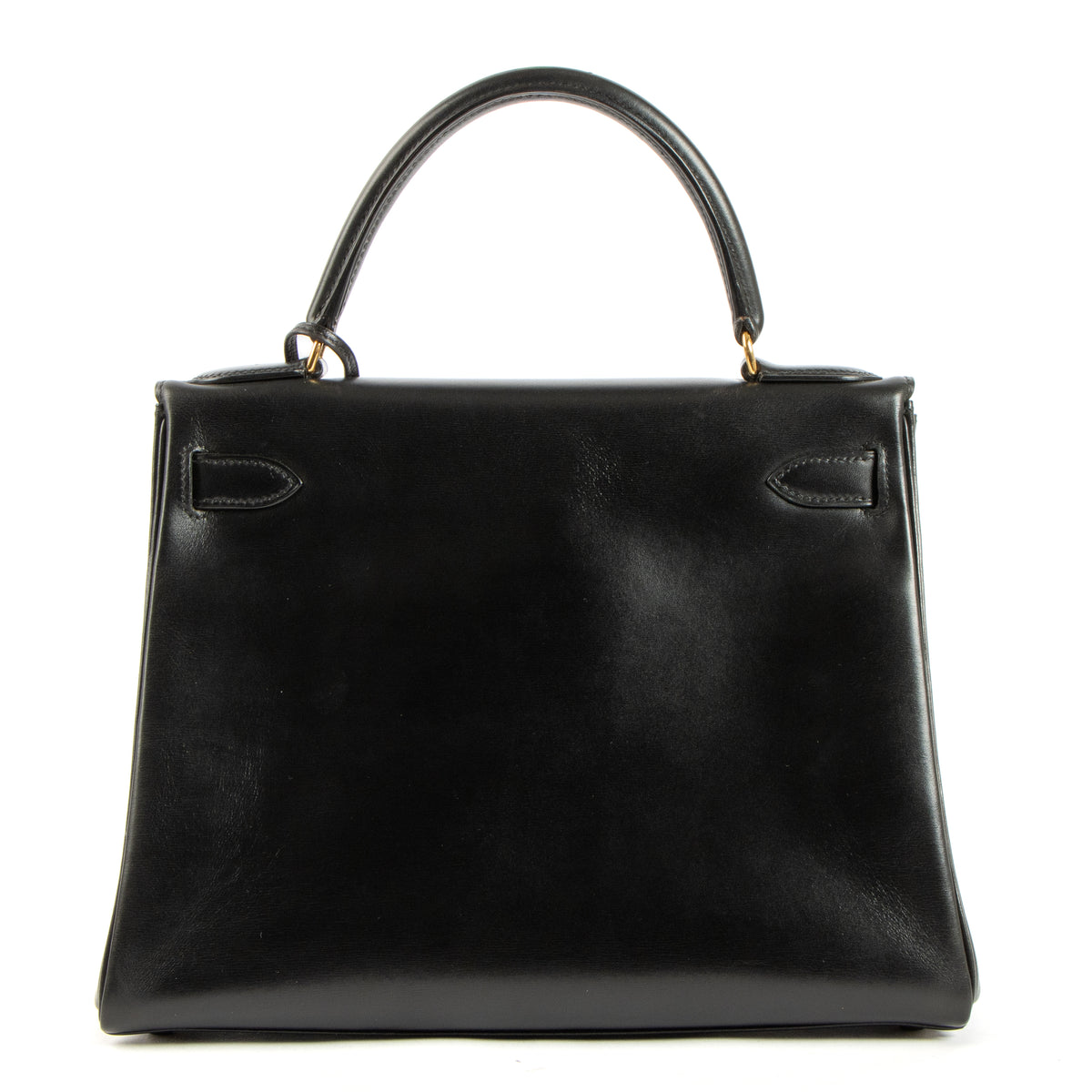 Hermès Vintage Kelly 28 Black Box GHW