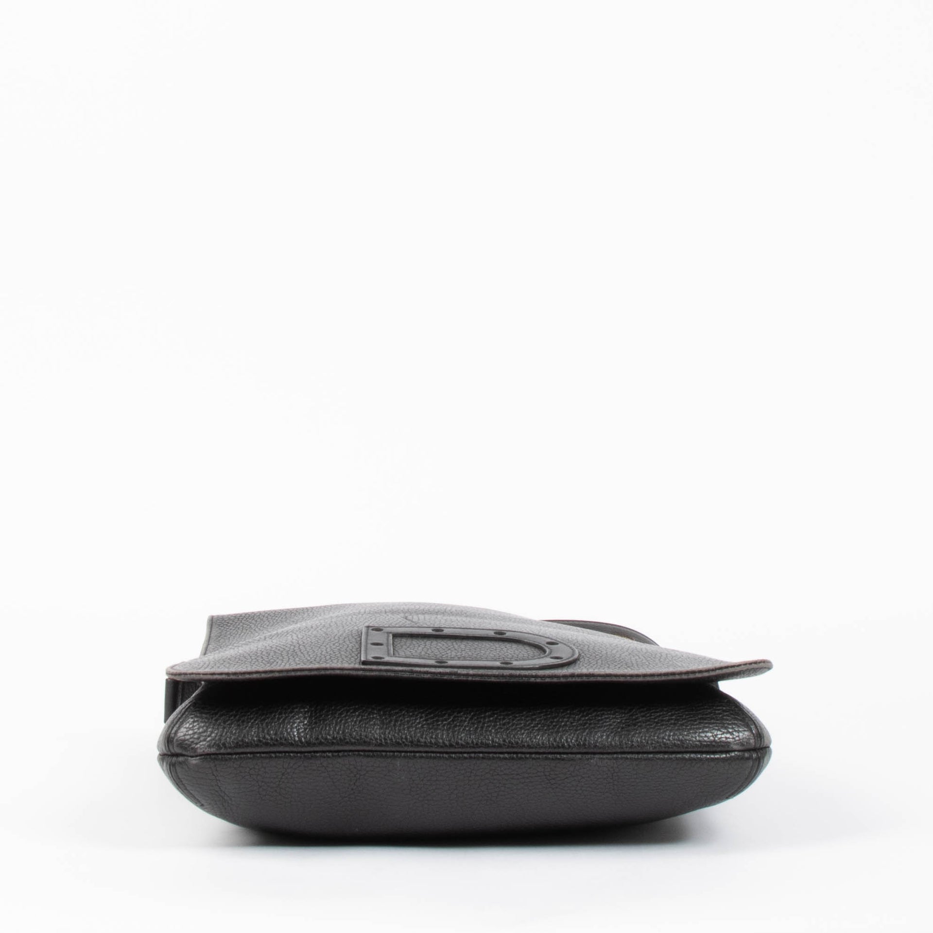 Delvaux Black Louise Baudrier GM Messenger Bag