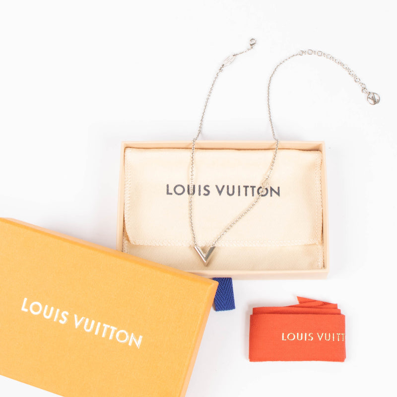 Louis Vuitton Silver Essential V Necklace