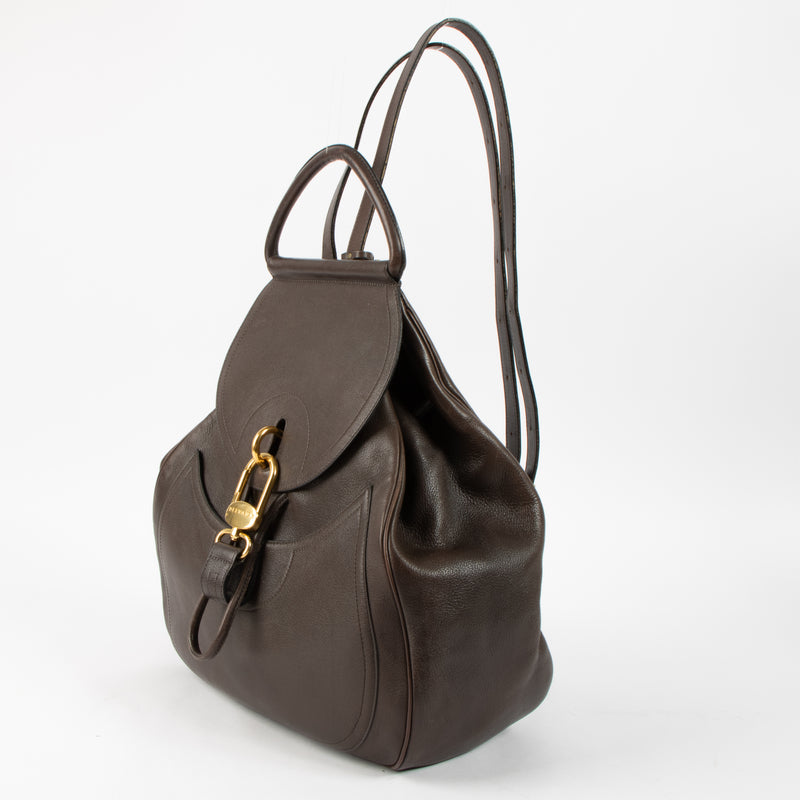 Shop this authentic Delvaux Ravello Canter Lucifer GM Backpack pre-loved by Labellov.com