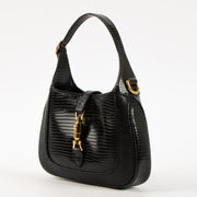 Shop this authentic Gucci Black Lizard Jackie Mini Bag pre-loved on Laballov.com