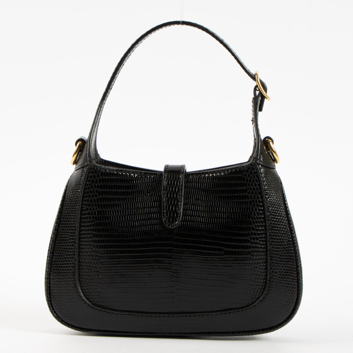 Shop this authentic Gucci Black Lizard Jackie Mini Bag pre-loved on Laballov.com
