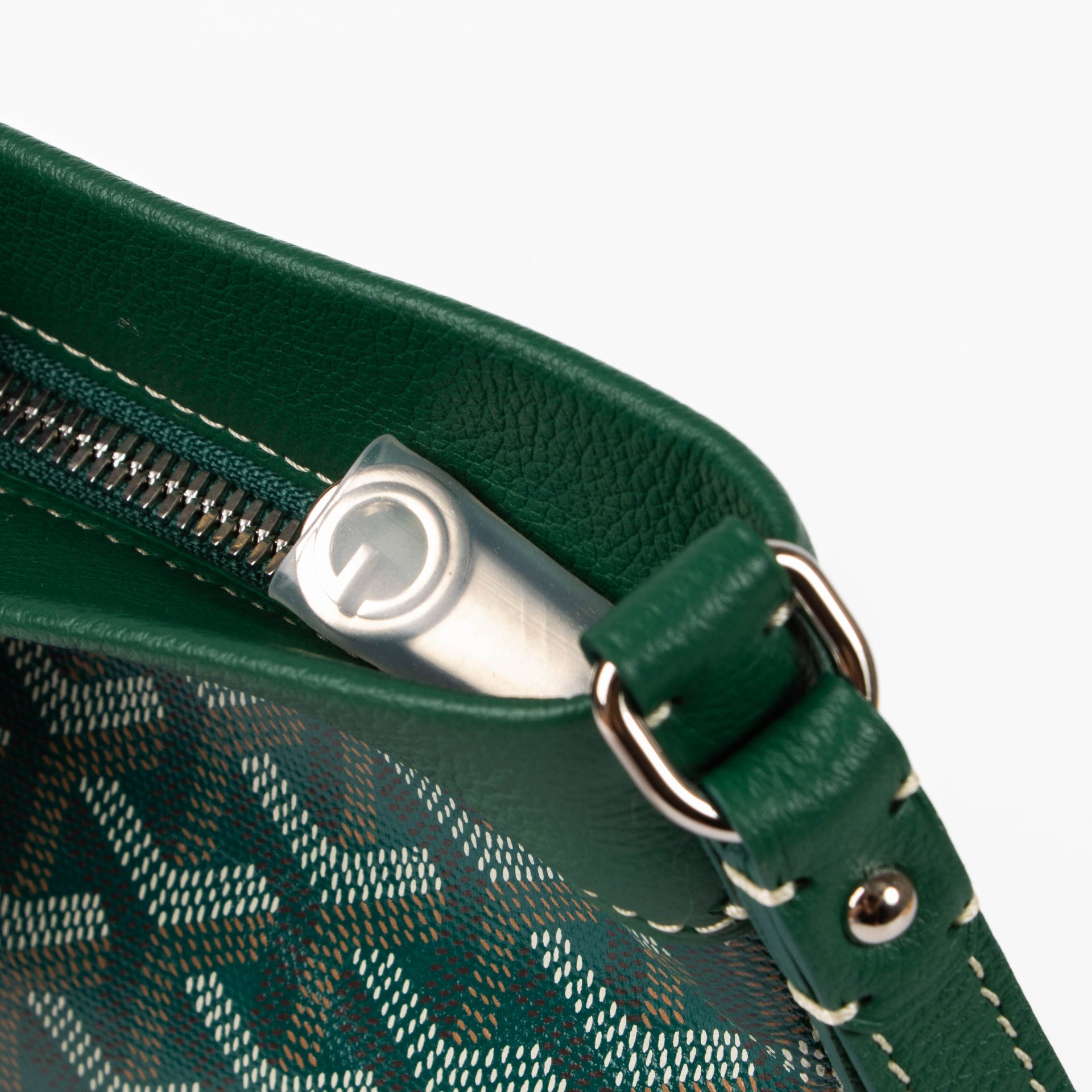 Goyard Green Goyardine Conti Pouch