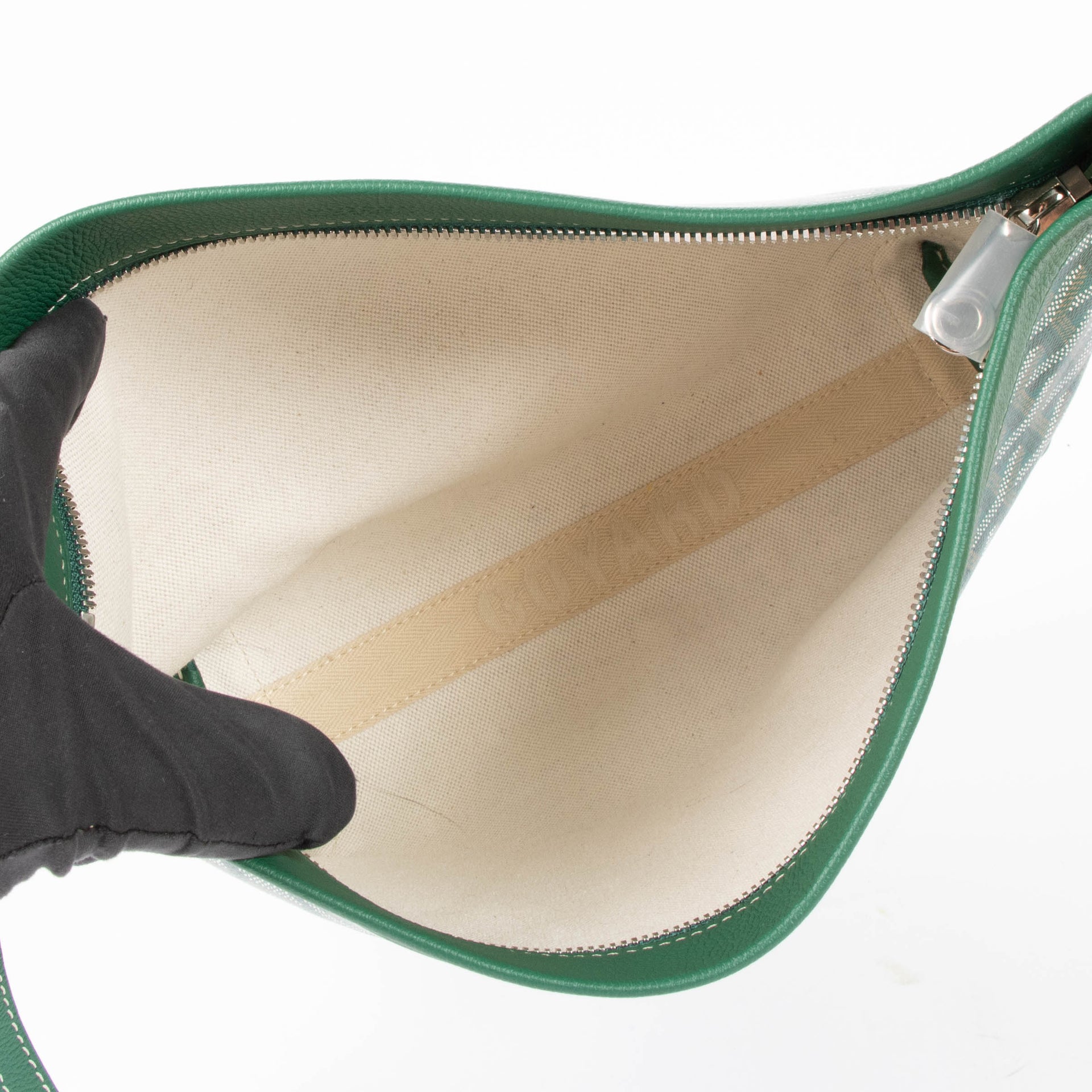 Goyard Green Goyardine Conti Pouch