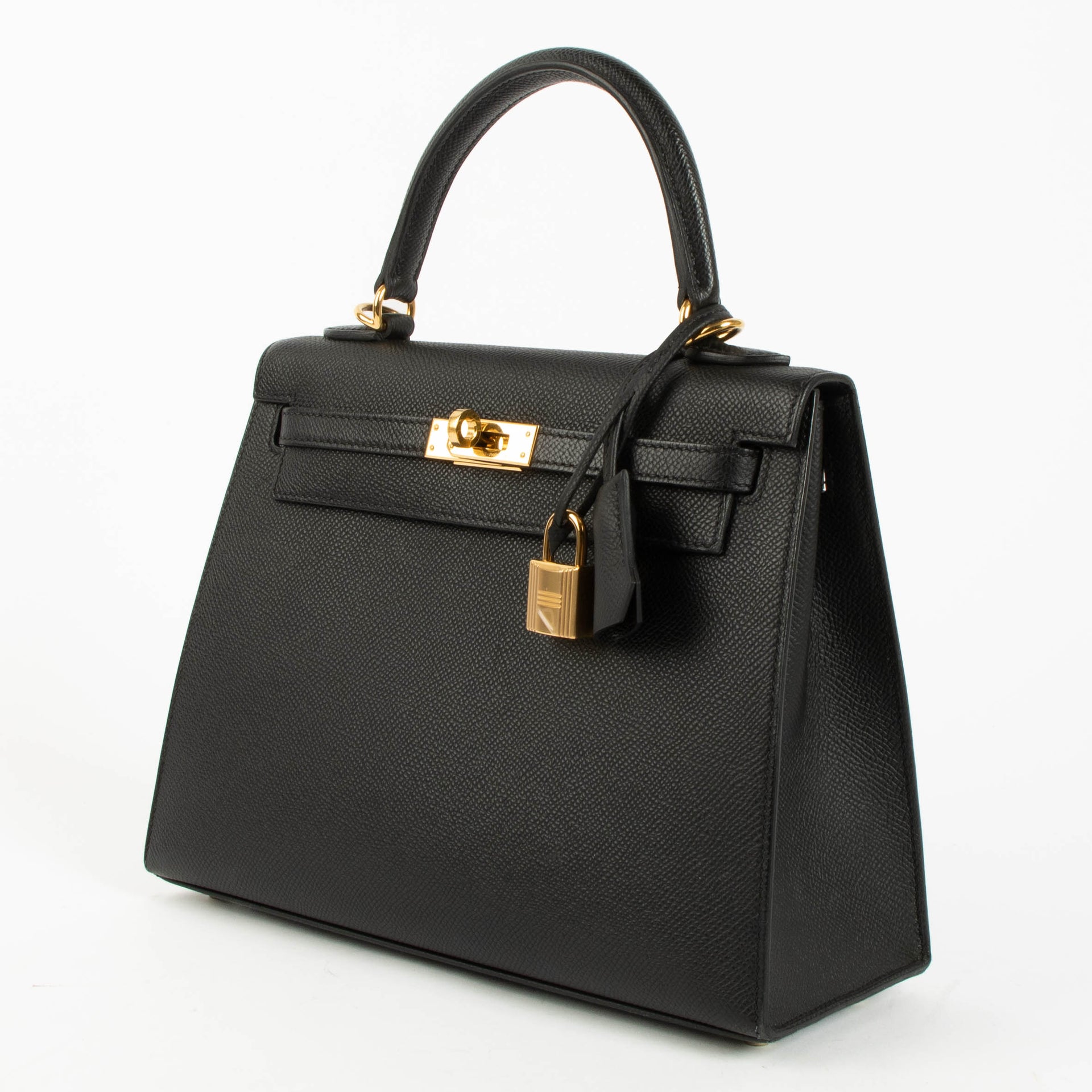 Hermès Kelly 25 Black Epsom GHW