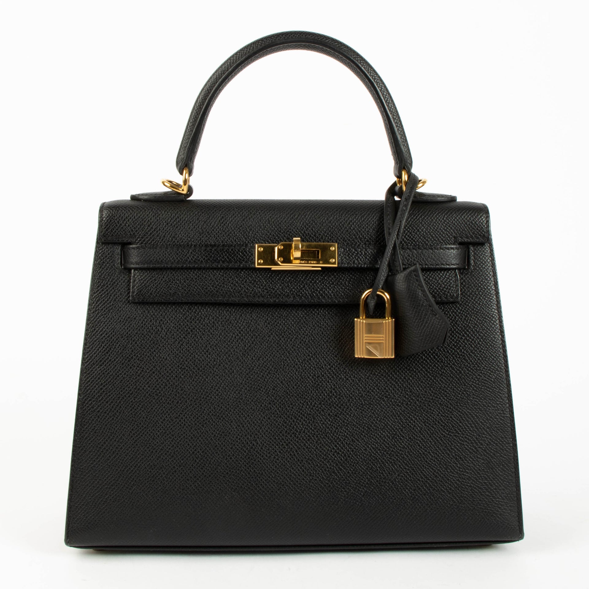Hermès Kelly 25 Black Epsom GHW