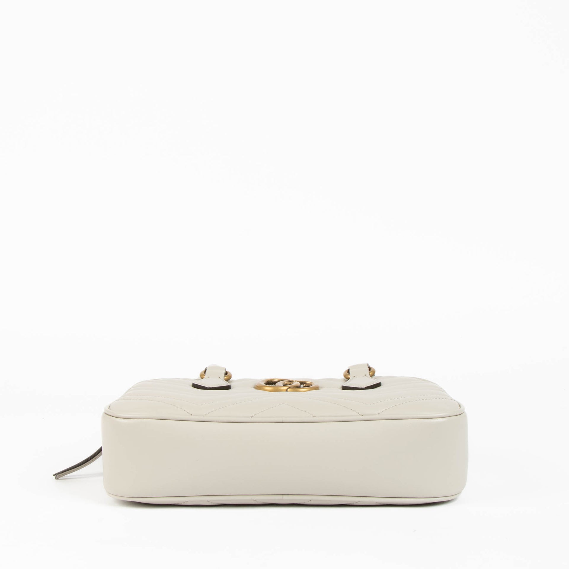 Shop the authentic Gucci Grey GG Marmont Boston Shoulder Bag second hand on Labellov.com