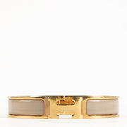 Shop the authentic Hermès Marron Glacé Clic H Bracelet on Labellov.com !