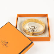 Shop the authentic Hermès Marron Glacé Clic H Bracelet on Labellov.com !