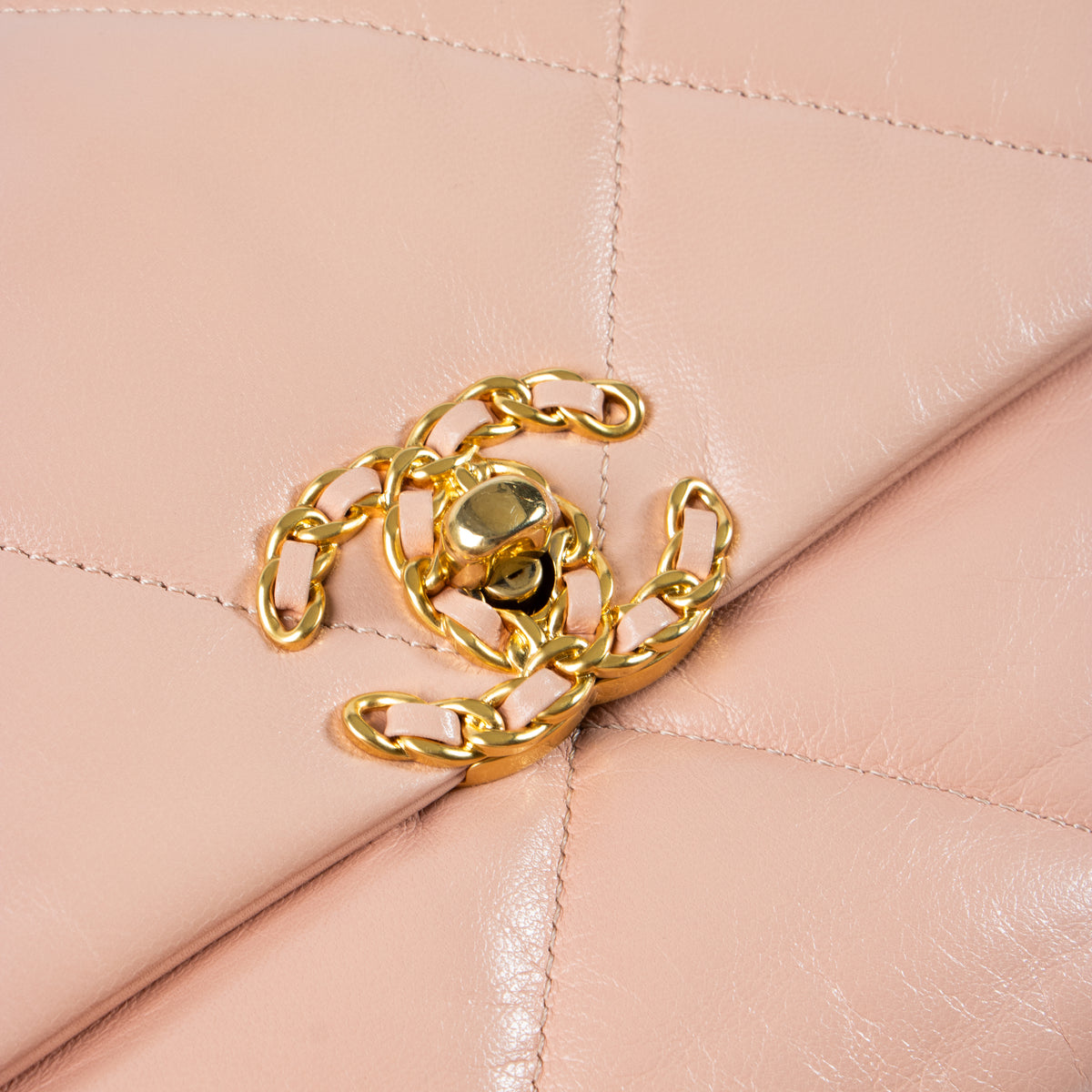 Chanel Pink Goatskin Large Chanel 19 Bag