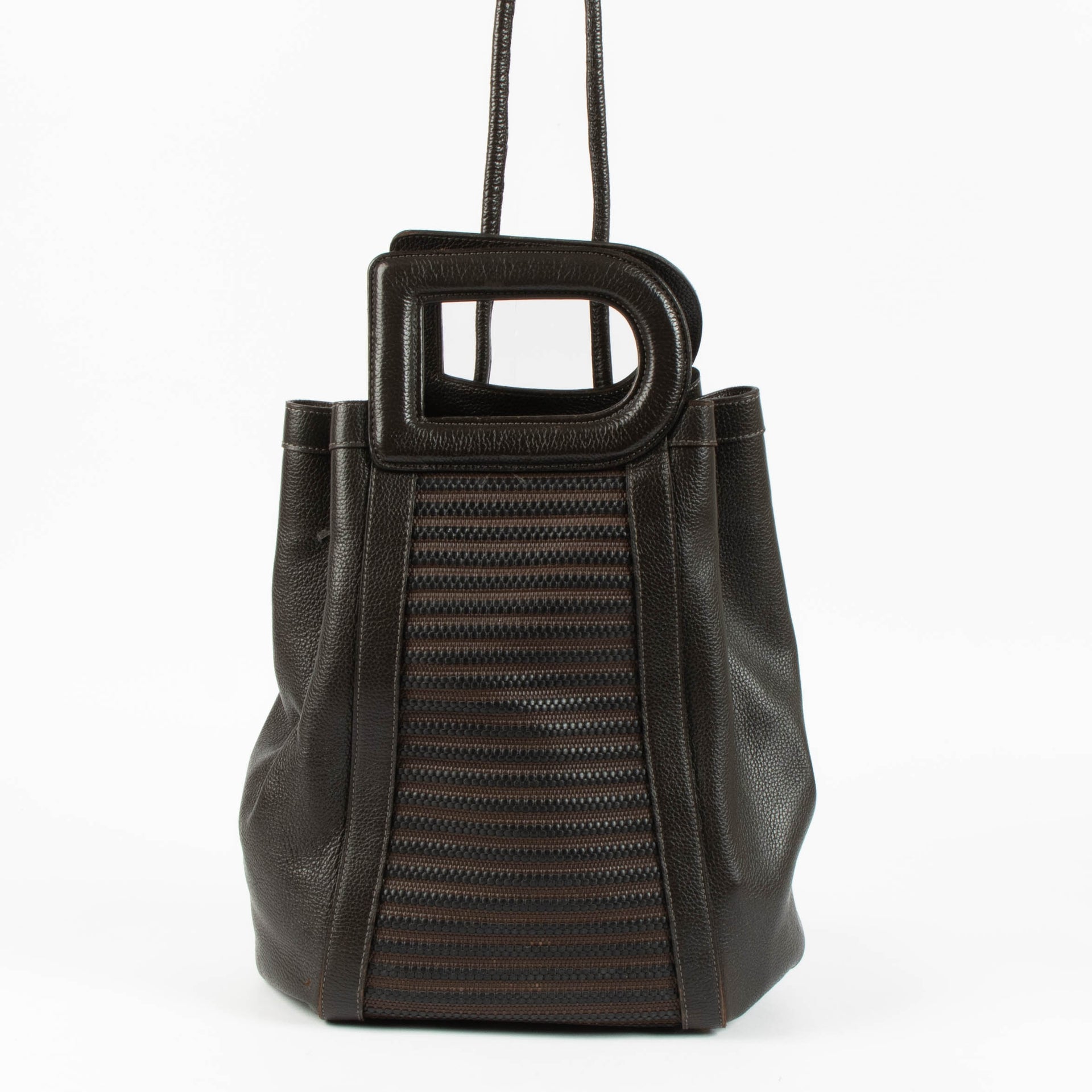Shop this 100% authentic Delvaux Brown Toile de Cuir Bag at Labellov.com