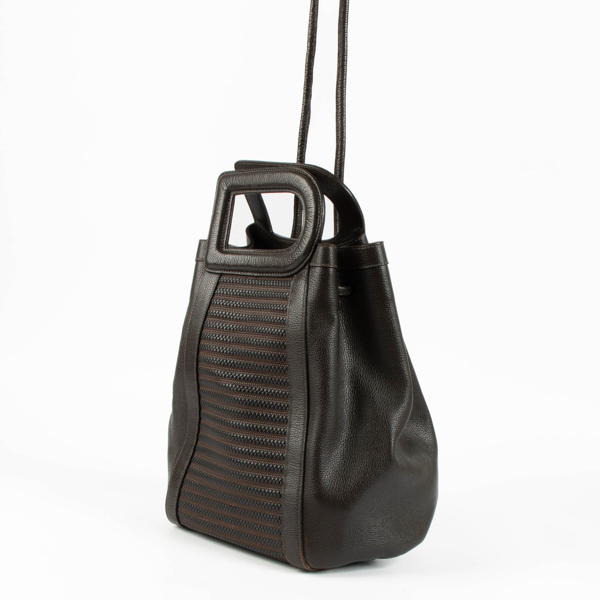 Shop this 100% authentic Delvaux Brown Toile de Cuir Bag at Labellov.com