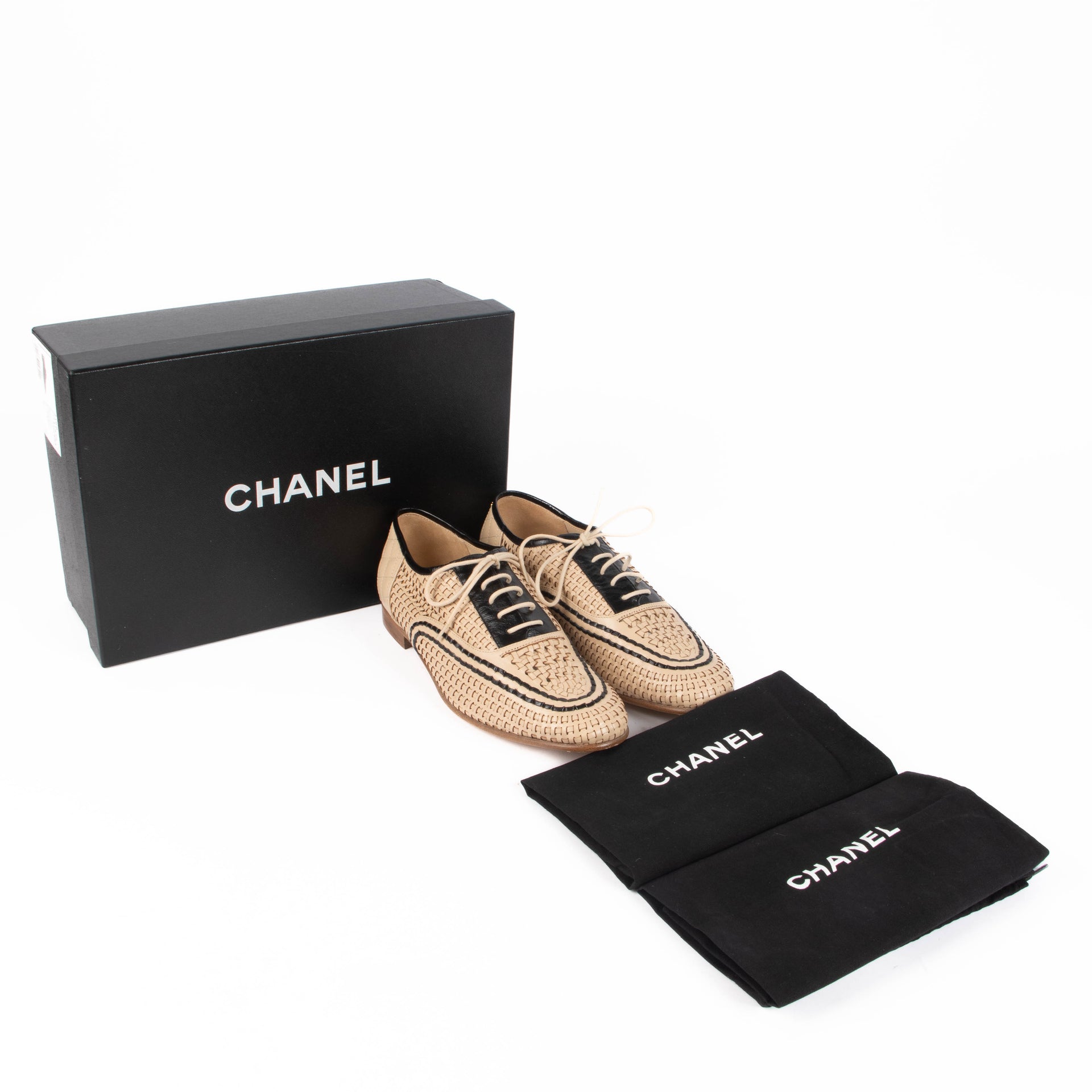 Chanel Tan Aerogreen Flats - Size 37