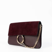 Shop this authentic Chloé Bordeaux Faye Clutch pre-loved on Labellov.com 