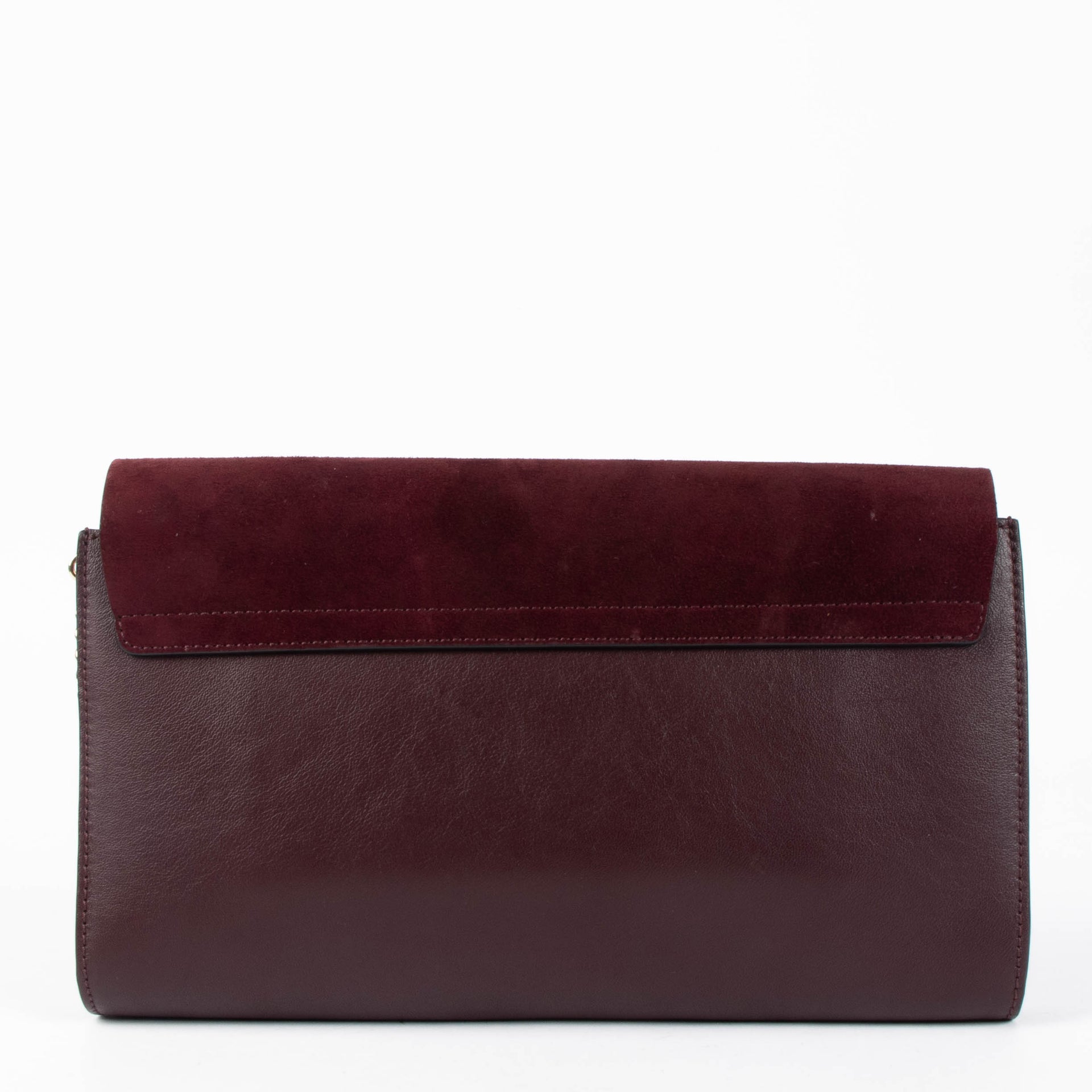 Shop this authentic Chloé Bordeaux Faye Clutch pre-loved on Labellov.com 